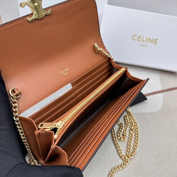 N品 セリーヌ バッグ 人気 ランキング CELINE ショルダーバッグ クロード 194142CUZ.04LU タン ゴールド金具 - 画像 (5)