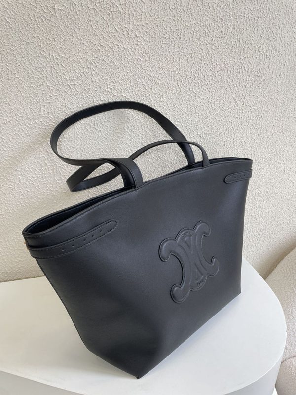 N品 セリーヌ バッグ 人気 ランキング CELINE トートバッグ ミニ カバ アナイス 118613ENY.38NO ブラック ゴールド金具 - 画像 (8)