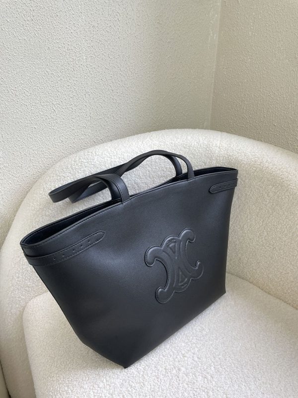 N品 セリーヌ バッグ 人気 ランキング CELINE トートバッグ ミニ カバ アナイス 118613ENY.38NO ブラック ゴールド金具 - 画像 (7)