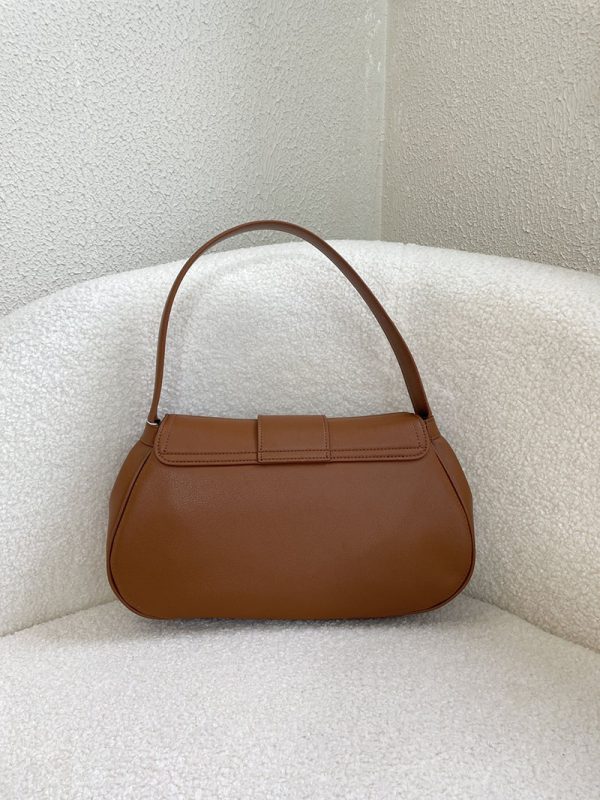 N品 セリーヌ バッグ 人気 ランキング CELINE ホーボーバッグ ハイブランド 8110 タン ゴールド金具 - 画像 (5)