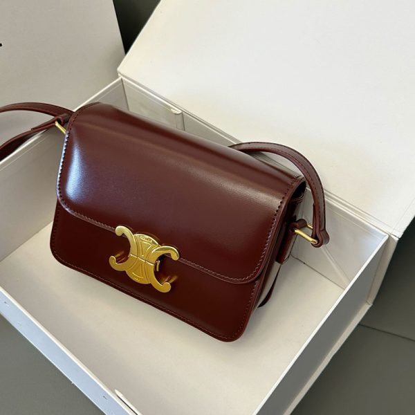 N品 セリーヌ バッグ 人気 ランキング CELINE ミディアム カレッジバッグ 113583BF4.28LB ライトバーガンディ ゴールド金具 - 画像 (8)