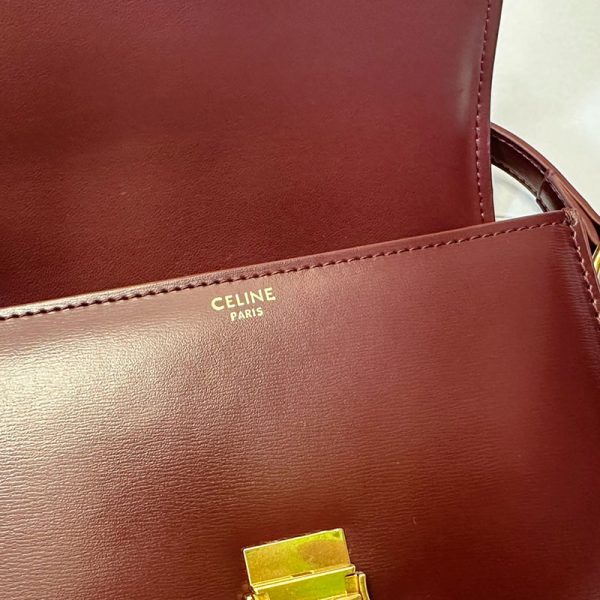 N品 セリーヌ バッグ 人気 ランキング CELINE ミディアム カレッジバッグ 113583BF4.28LB ライトバーガンディ ゴールド金具 - 画像 (6)