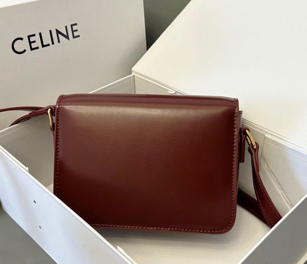 N品 セリーヌ バッグ 人気 ランキング CELINE ショルダーバッグ レディース 人気50代軽い 2411842 ライトバーガンディ ゴールド金具 - 画像 (9)