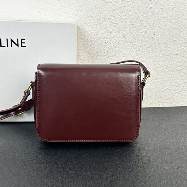 N品 セリーヌ バッグ 人気 ランキング CELINE ティーン トリオンフ バッグ 188423BF4.28LB ライトバーガンディ ゴールド金具 - 画像 (8)