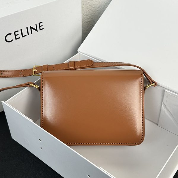 N品 セリーヌ バッグ 人気 ランキング CELINE ティーン トリオンフ バッグ 188423BF4.18BU ブロンズ ゴールド金具 - 画像 (9)