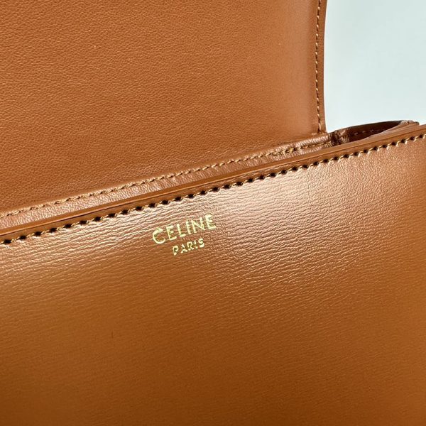 N品 セリーヌ バッグ 人気 ランキング CELINE ティーン トリオンフ バッグ 188423BF4.18BU ブロンズ ゴールド金具 - 画像 (5)