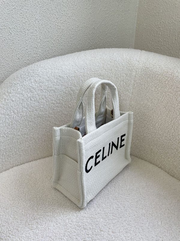 N品 セリーヌ バッグ 人気 ランキング CELINE トートバッグ ブランド 人気 ビジネス 2411853 ホワイト ゴールド金具 - 画像 (7)