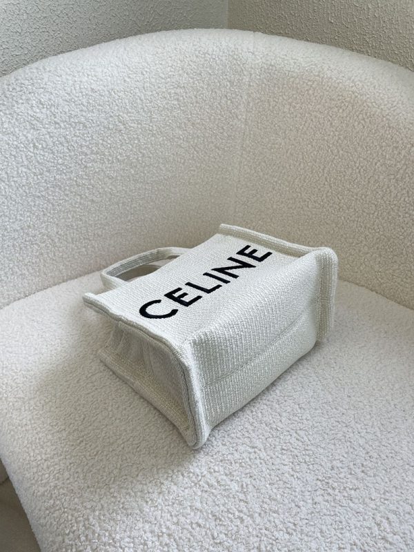 N品 セリーヌ バッグ 人気 ランキング CELINE トートバッグ ブランド 人気 ビジネス 2411853 ホワイト ゴールド金具 - 画像 (4)