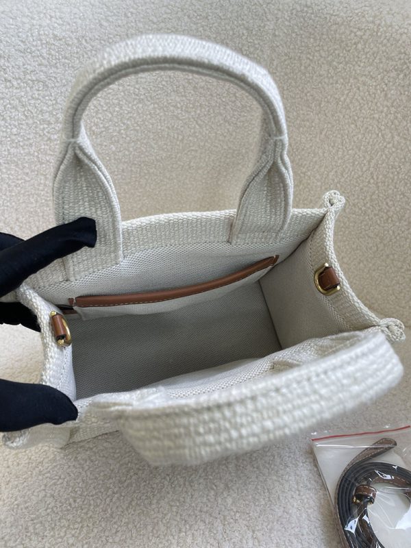 N品 セリーヌ バッグ 人気 ランキング CELINE トートバッグ ブランド 人気 ビジネス 2411853 ホワイト ゴールド金具 - 画像 (2)