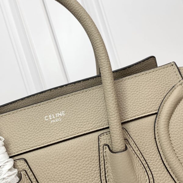 N品 セリーヌ バッグ 人気 ランキング CELINE ラゲージ マイクロ 人気色 189793DRU.09SO スリ シルバー金具 - 画像 (9)