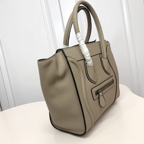 N品 セリーヌ バッグ 人気 ランキング CELINE ラゲージ マイクロ 人気色 189793DRU.09SO スリ シルバー金具 - 画像 (7)