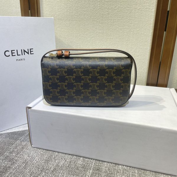 N品 セリーヌ バッグ 人気 ランキング CELINE 大人女子 ショルダーバッグ ブランド 2411890 タン ゴールド金具 - 画像 (7)