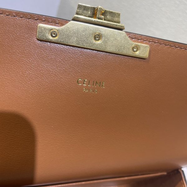 N品 セリーヌ バッグ 人気 ランキング CELINE 大人女子 ショルダーバッグ ブランド 2411890 タン ゴールド金具 - 画像 (3)