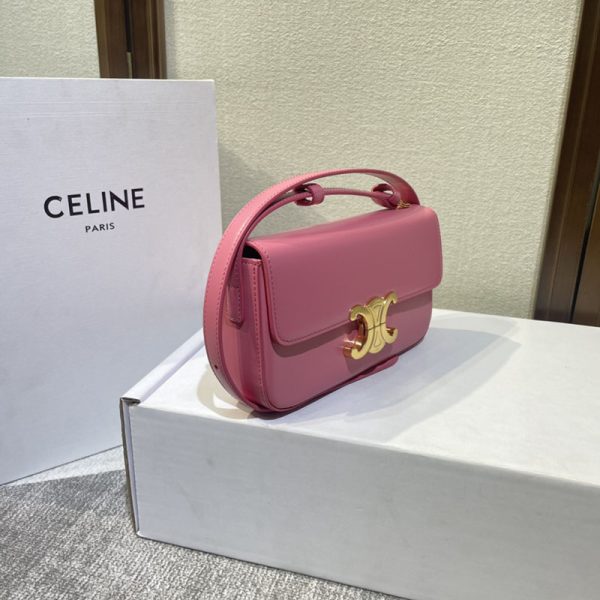 N品 セリーヌ バッグ 人気 ランキング CELINE 大人可愛い斜めがけバッグ ブランド 2411891 タン ゴールド金具 - 画像 (7)