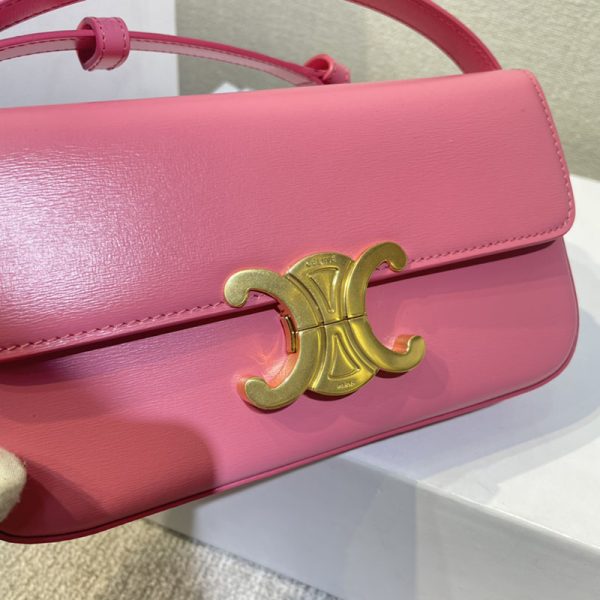 N品 セリーヌ バッグ 人気 ランキング CELINE 大人可愛い斜めがけバッグ ブランド 2411891 タン ゴールド金具 - 画像 (4)