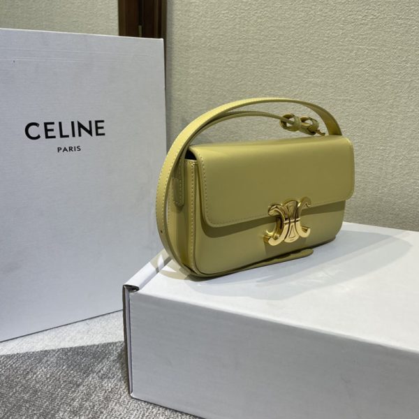 N品 セリーヌ バッグ 人気 ランキング CELINE ショルダーバッグ レディース 人気 斜めがけ 2411892 ポレン ゴールド金具 - 画像 (8)