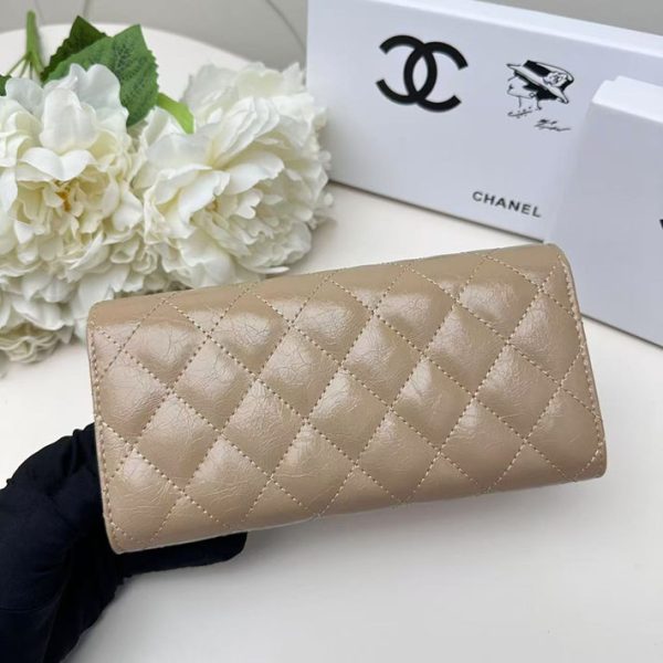 シャネル 財布 2025 新作 CHANEL 新作財布 レディース ベージュ 202513 ラムスキン ゴールド金具 - 画像 (7)