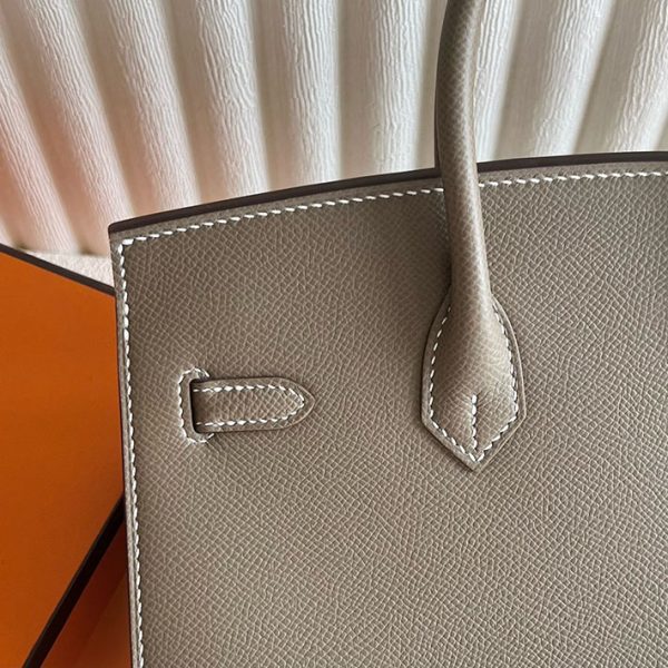 バーキン超N品 エルメスの人気バッグ HERMES バーキン25 セリエ エトゥープ ヴォーエプソン ゴールド金具 2025定価 2513005 - 画像 (6)