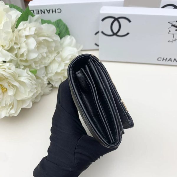 シャネル 財布 2025 新作 CHANEL 長財布 レディース 使いやすい ブランド 黒 (ブラック) 2012 ラムスキン シルバー金具 - 画像 (6)