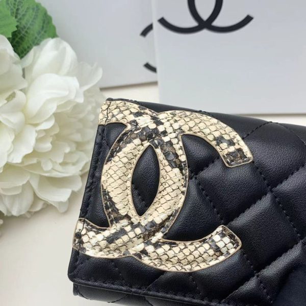 シャネル 財布 2025 新作 CHANEL 長財布 レディース 使いやすい ブランド 黒 (ブラック) 2012 ラムスキン シルバー金具 - 画像 (5)