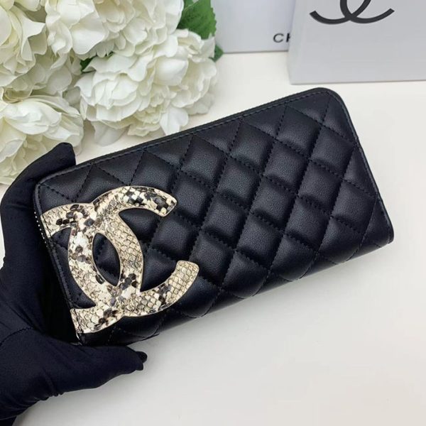 シャネル 財布 2025 新作 CHANEL カードがたくさん入る長財布レディース ブランド 黒 (ブラック) 2011 ラムスキン シルバー金具 - 画像 (9)