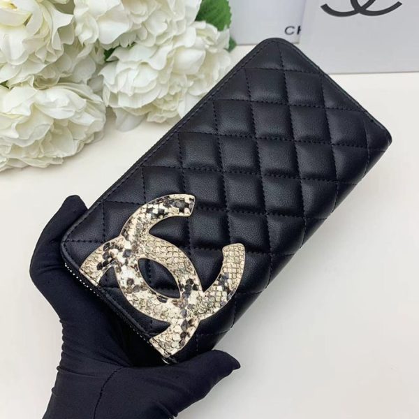 シャネル 財布 2025 新作 CHANEL カードがたくさん入る長財布レディース ブランド 黒 (ブラック) 2011 ラムスキン シルバー金具 - 画像 (8)