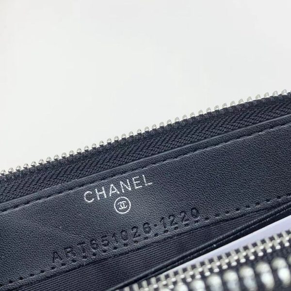 シャネル 財布 2025 新作 CHANEL 長財布レディース 大容量 ブランド 黒 (ブラック) 2011 ラムスキン シルバー金具 - 画像 (3)