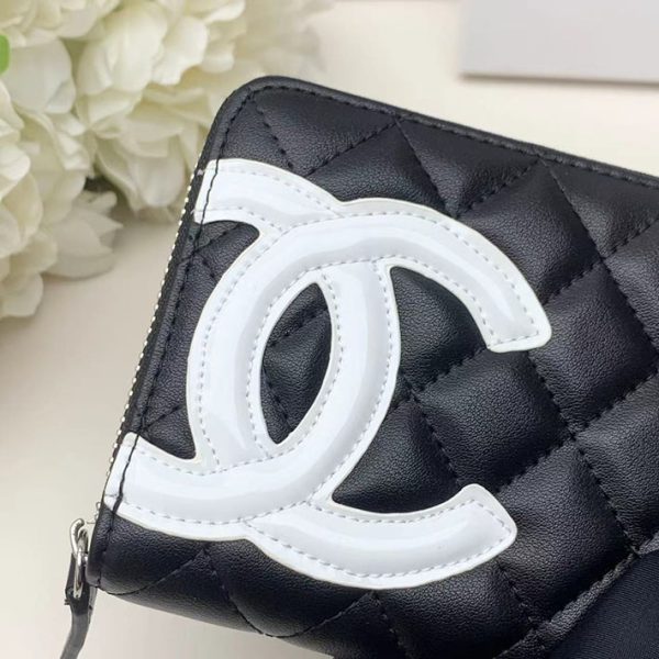 シャネル 財布 2025 新作 CHANEL 大容量 長財布 やりくり財布 ブランド 黒 (ブラック) 2011 ラムスキン シルバー金具 - 画像 (6)