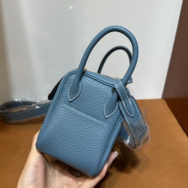 リンディ超N品 エルメス レディースバッグ HERMES ミニリンディ ニューブルージーン トゴ ゴールド金具 2025定価 2513013 - 画像 (7)