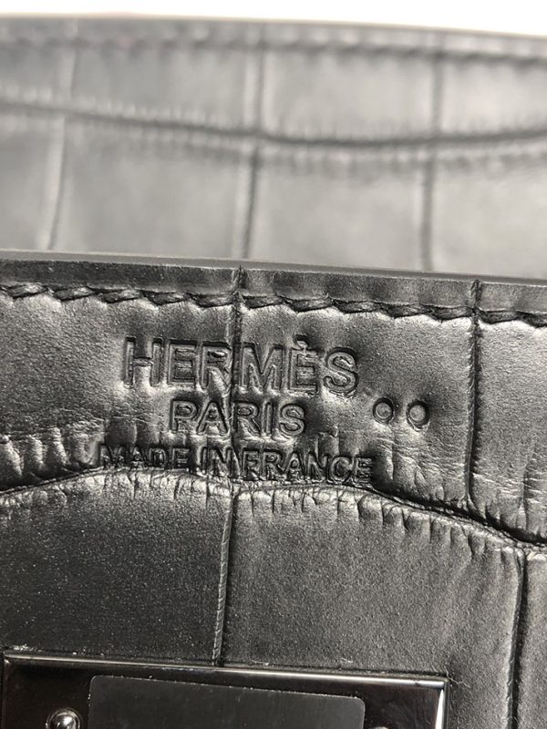 バーキン超N品 エルメスの人気バッグ HERMES バーキン30 黒 ブラック クロコダイル ニロティカスマット ブラック金具 2025定価 2513015 - 画像 (2)