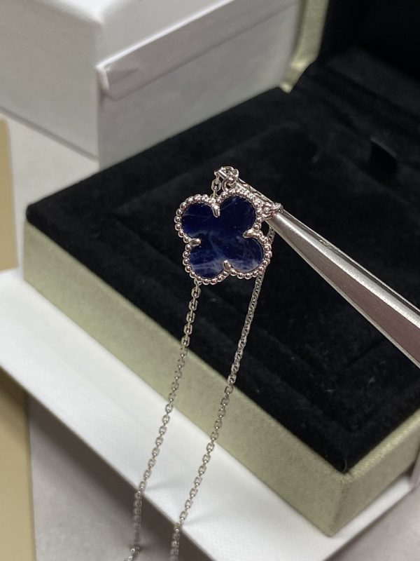 ヴァンクリーフ ネックレス 人気色 VAN CLEEF & ARPELS ヴィンテージ アルハンブラ ペンダント VCARD34900 ブルー 2025新作 2514024 - 画像 (5)