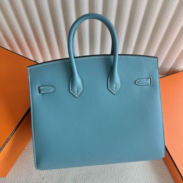 バーキン超N品 エルメスの人気バッグ HERMES バーキン25 セリエ ニューブルージーン ヴォーエプソン シルバー金具 2025定価 2513025 - 画像 (7)