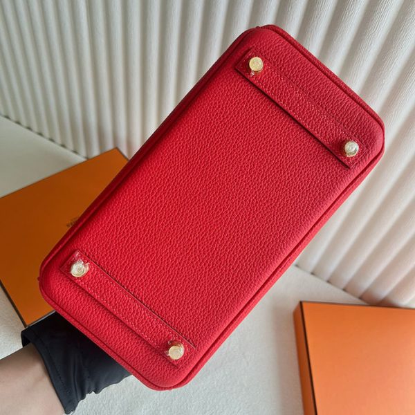 バーキン超N品 エルメスの人気バッグ HERMES バーキン25 ルージュドクール トゴ ゴールド金具 2025定価 2513027 - 画像 (2)