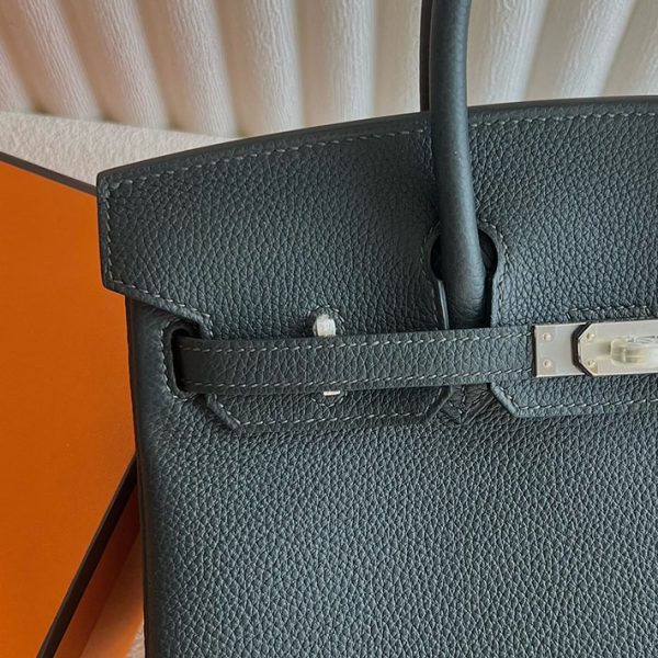 バーキン超N品 エルメスの人気バッグ HERMES バーキン25 ヴェールシプレ トゴ シルバー金具 2025定価 2513028 - 画像 (9)