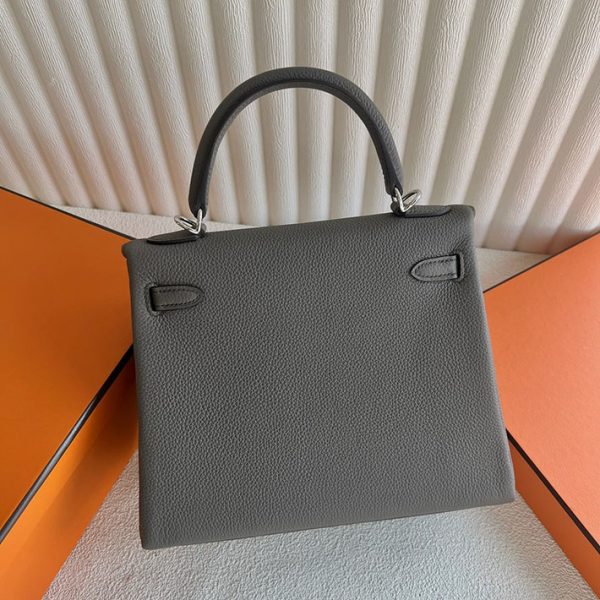 ケリー超N品 エルメス 安いバッグ HERMES ケリー25 内縫い エタン トゴ シルバー金具 2025定価 2513040 - 画像 (7)