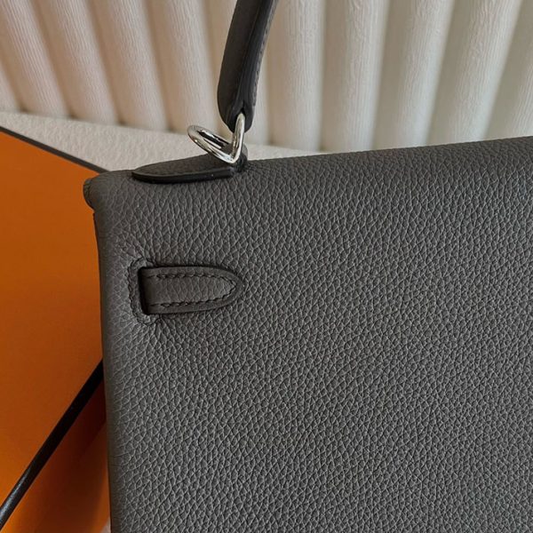 ケリー超N品 エルメス 安いバッグ HERMES ケリー25 内縫い エタン トゴ シルバー金具 2025定価 2513040 - 画像 (6)