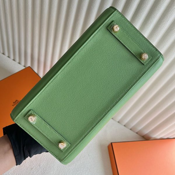 バーキン超N品 エルメスの人気バッグ HERMES バーキン25 セリエ ヴェールクリケット ヴォーエプソン ゴールド金具 2025定価 2513047 - 画像 (2)