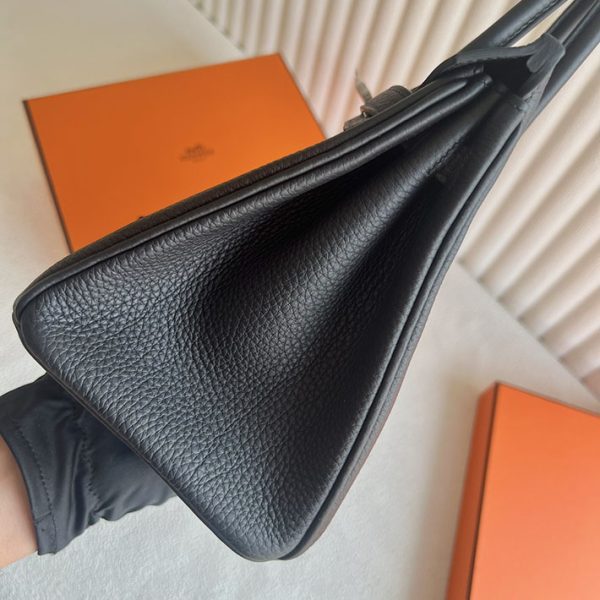 バーキン超N品 エルメスの人気バッグ HERMES バーキン25 黒 ブラック トゴ シルバー金具 2025定価 2513050 - 画像 (8)