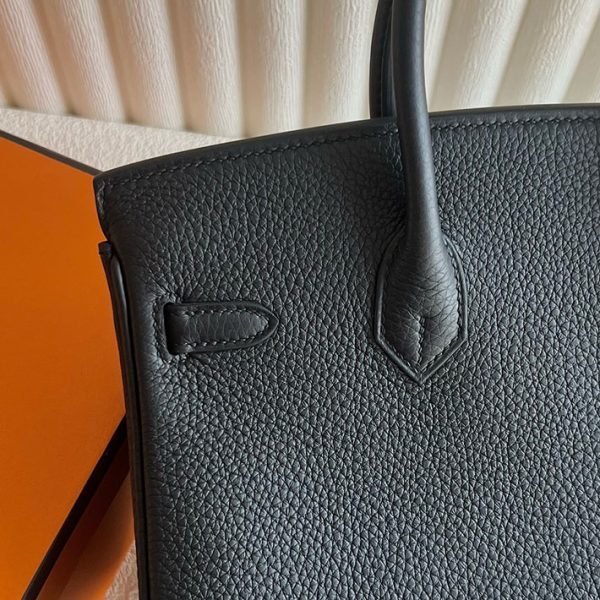 バーキン超N品 エルメスの人気バッグ HERMES バーキン25 黒 ブラック トゴ シルバー金具 2025定価 2513050 - 画像 (6)