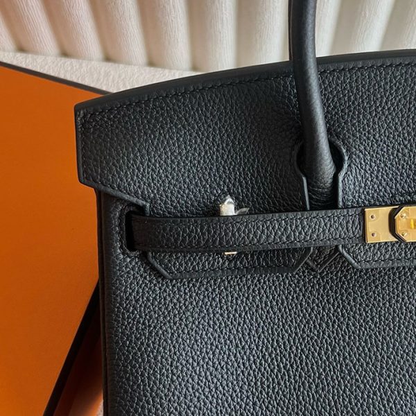 バーキン超N品 エルメスの人気バッグ HERMES バーキン25 黒 ブラック トゴ ゴールド金具 2025定価 2513051 - 画像 (9)