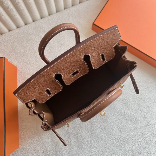 バーキン超N品 エルメスの人気バッグ HERMES バーキン25 ゴールド トゴ ゴールド金具 2025定価 2513052 - 画像 (4)