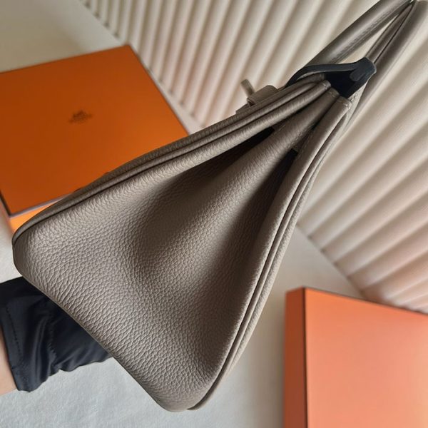 バーキン超N品 エルメスの人気バッグ HERMES バーキン25 グリアスファルト トゴ シルバー金具 2025定価 2513053 - 画像 (8)