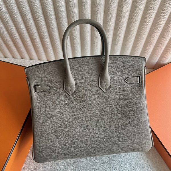 バーキン超N品 エルメスの人気バッグ HERMES バーキン25 グリアスファルト トゴ シルバー金具 2025定価 2513053 - 画像 (7)