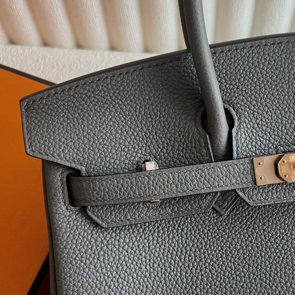 バーキン超N品 エルメスの人気バッグ HERMES バーキン25 エタン トゴ ローズゴールド金具 2025定価 2513055 - 画像 (9)