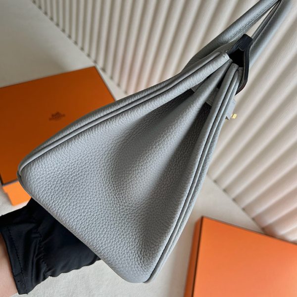 バーキン超N品 エルメスの人気バッグ HERMES バーキン25 ブルーグラシエ トゴ ゴールド金具 2025定価 2513059 - 画像 (8)