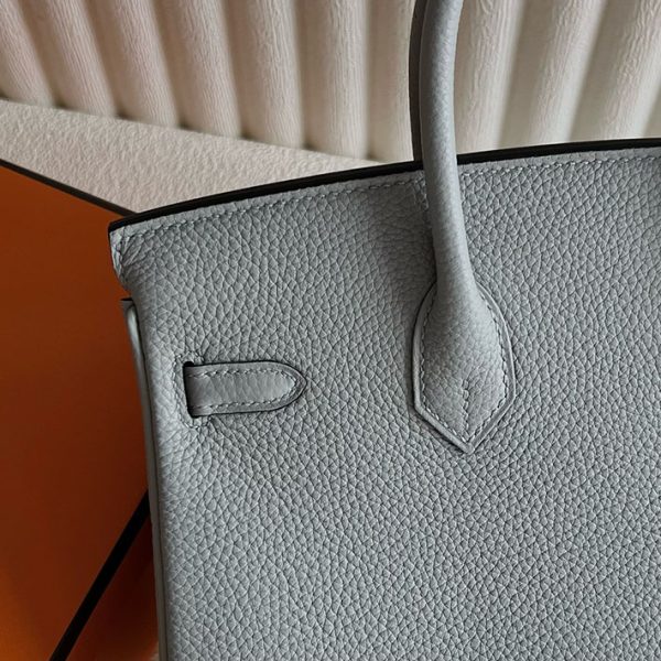 バーキン超N品 エルメスの人気バッグ HERMES バーキン25 ブルーグラシエ トゴ ゴールド金具 2025定価 2513059 - 画像 (6)