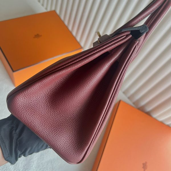 バーキン超N品 エルメスの人気バッグ HERMES バーキン25 ルージュアッシュ トゴ ゴールド金具 2025定価 2513060 - 画像 (8)