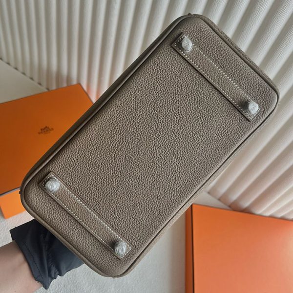 バーキン超N品 エルメスの人気バッグ HERMES バーキン25 エトゥープ トゴ シルバー金具 2025定価 2513061 - 画像 (2)