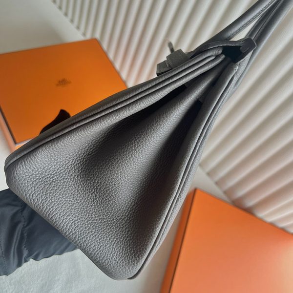 バーキン超N品 エルメスの人気バッグ HERMES バーキン25 エタン トゴ シルバー金具 2025定価 2513062 - 画像 (8)