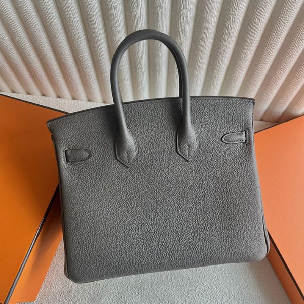 バーキン超N品 エルメスの人気バッグ HERMES バーキン25 エタン トゴ シルバー金具 2025定価 2513062 - 画像 (7)